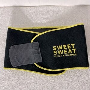 Sweet Sweat Black & Yellow Waist Trainer Slimming Belt